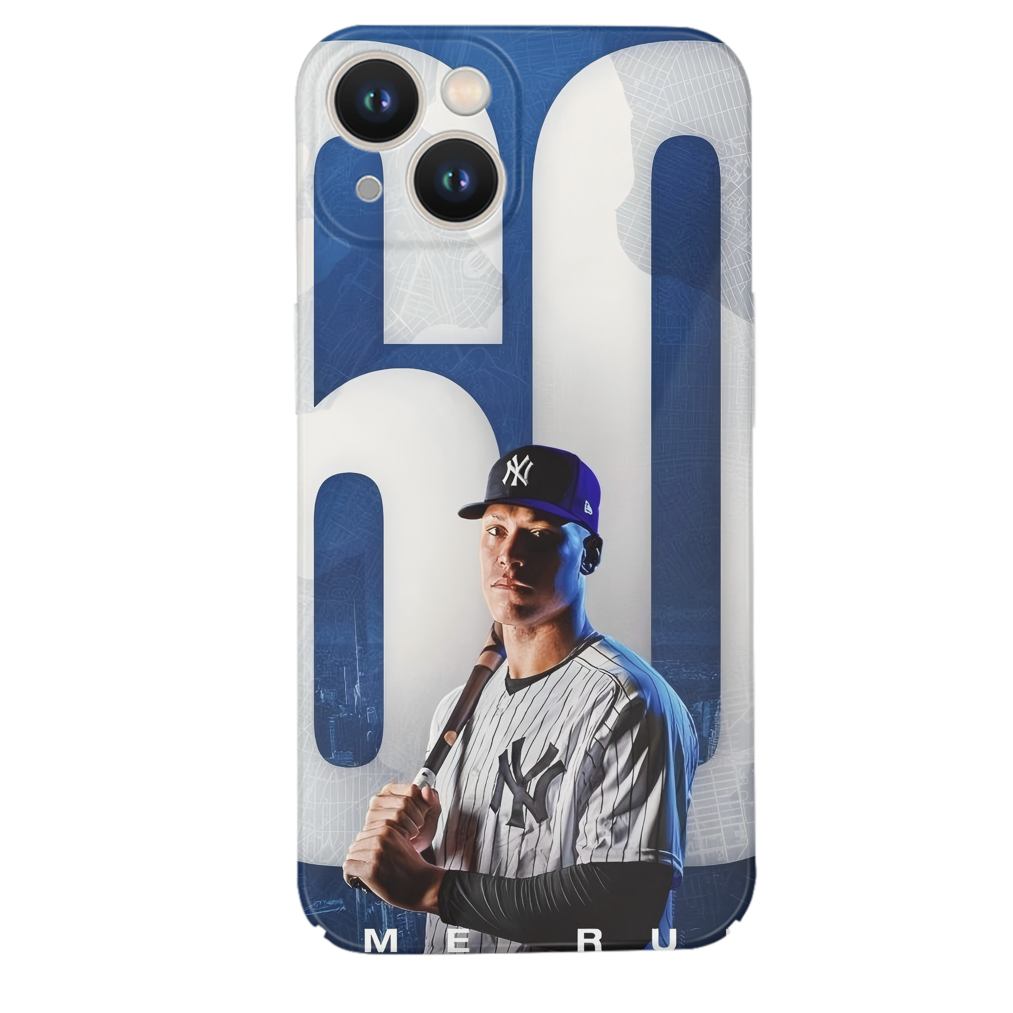 Aaron Judge 60 Home Runs IPhone 14 Series Full-Cover Hard Case – Shockproof With Raised Camera Protection – Precise Cutouts, Wireless Charging Compatible – Durable, Anti-Yellowing, Easy To Clean